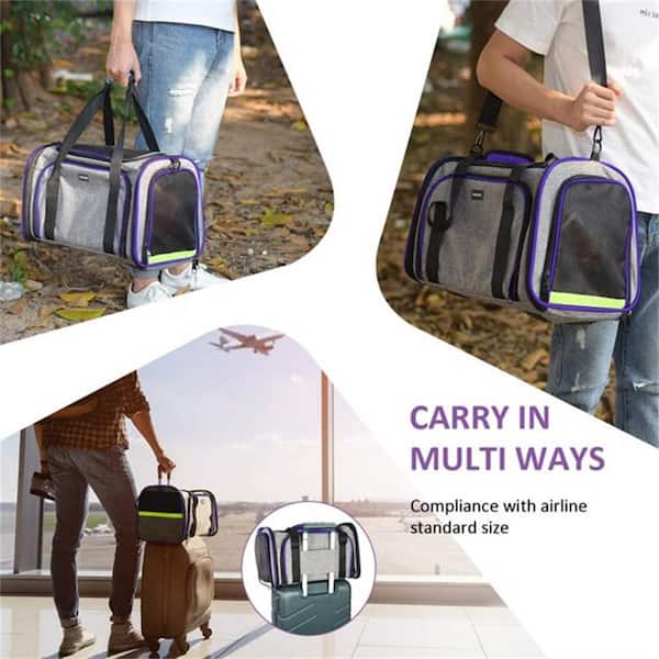 Pet carrier Simple Egg-shaped Travel Pet Backpack, Portable and Breathable,  Lightweight Backpack, Flip Cover, Breathable Mesh Cover, Double-sided