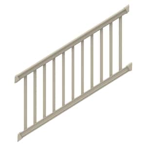 Bella Premier Series 6 ft. x 36 in. Clay Vinyl Stair Rail Kit with Square Balusters