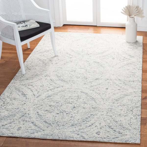 Metro Natural/Light Grey 6 ft. x 9 ft. Geometric Gradient Area Rug