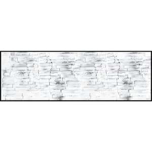 "Bare Imagination" by Parvez Taj Floater Framed Canvas Abstract Art Print 15 in. x 45 in.
