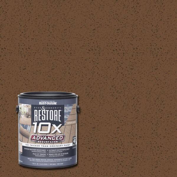 Rust-Oleum Restore 1 gal. 10X Advanced Chocolate Deck and Concrete Resurfacer