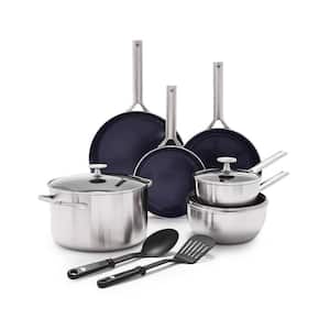 Tri-Ply Stainless Steel Ceramic Nonstick 11 piece Cookware Set