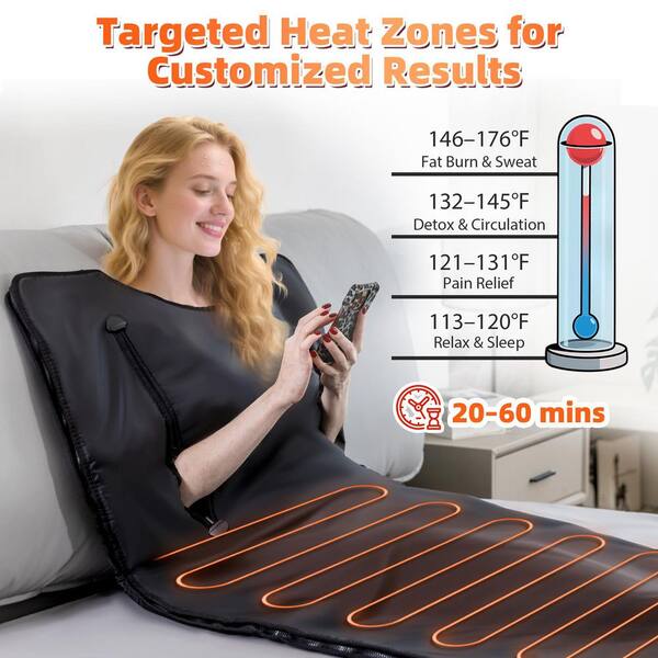 Anqtovp Portable Full Body Indoor Waterproof Foldable Sauna