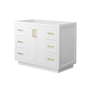 Miranda 41.25 in. W x 21.75 in. D Single Bath Vanity Cabinet Only in White