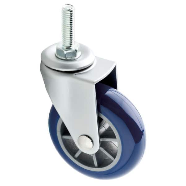 Liberty 2-1/2 in. Navy Swivel Stem Caster with 130 lb. Load Rating