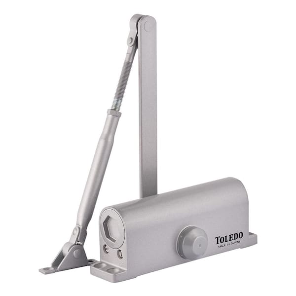 Gray Light-Duty Automatic Door Closer