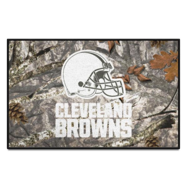 FANMATS Cleveland Browns Camo 1.5 ft. x 2.5 ft. Starter Area Rug