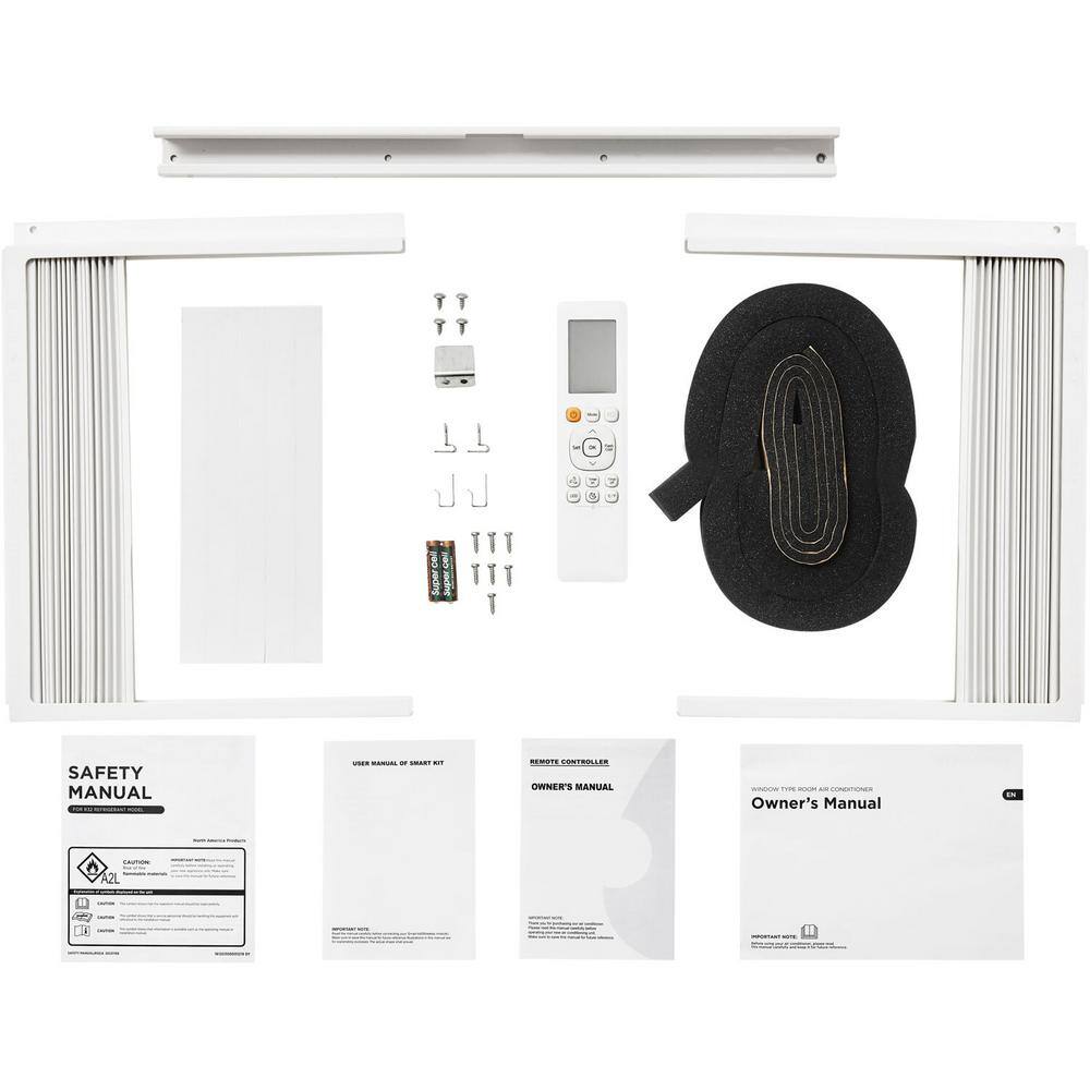 Keystone 12,000 BTU White Window Air Conditioner with Remote