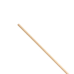 Wooden Rod 48 in. x 0.25 in. Sanded Hardwood Ready for Finishing - Versatile Round Dowel DIY Home Projects