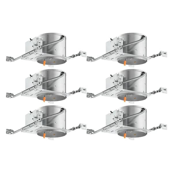 Contractor Select QC6 Quick Connect 6 in. IC Rated New Construction Recessed Housing (6-Pack)