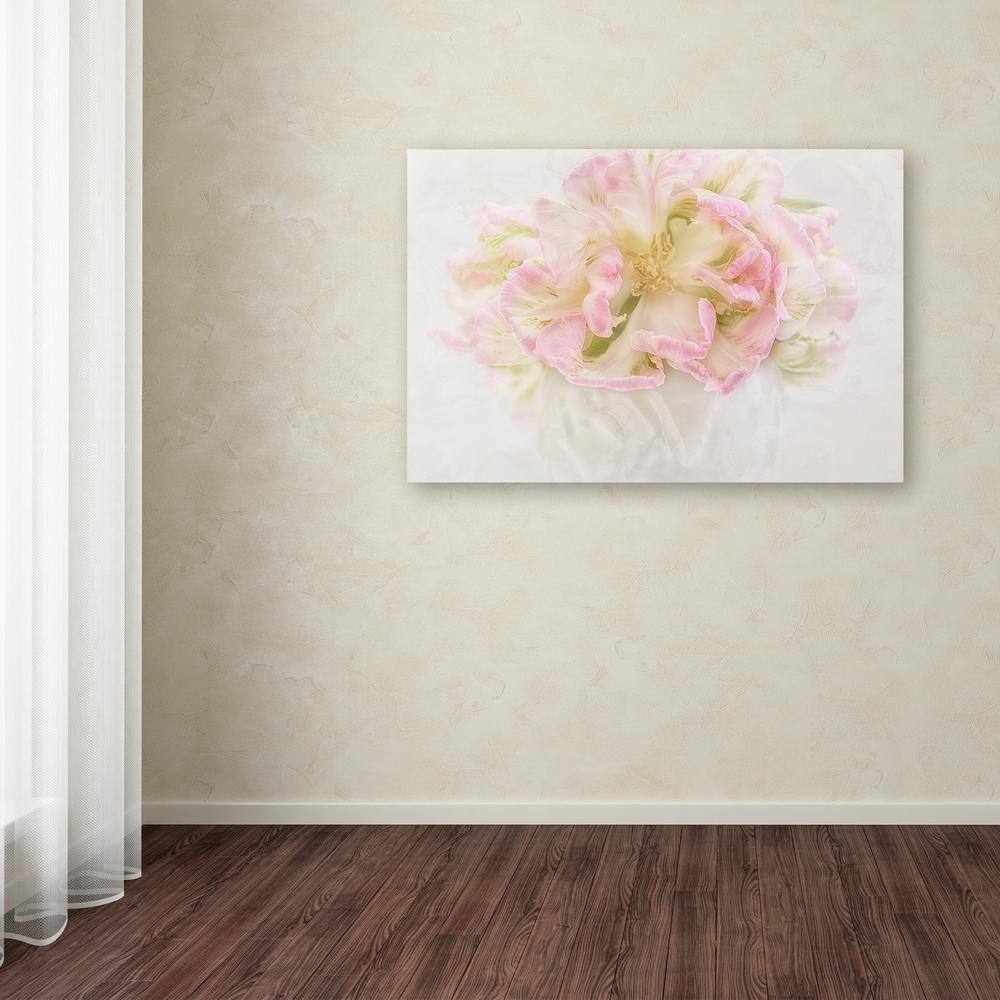 Cora Niele Pink Parrot Tulips Bouquet Canvas Wall Art