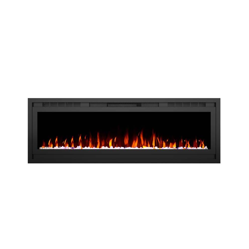 52 in. Recessed Electric Fireplace Insert with 5 Flame Settings Temperature in Black price history on PriceWatchPro