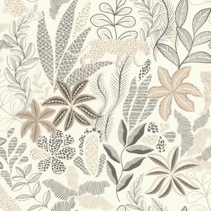 Alani Neutral Tropical Wallpaper