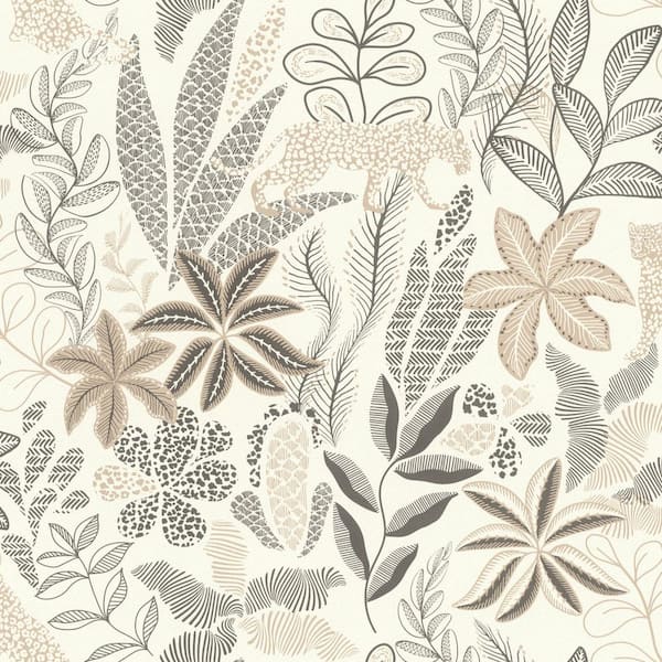 Alani Neutral Tropical Wallpaper