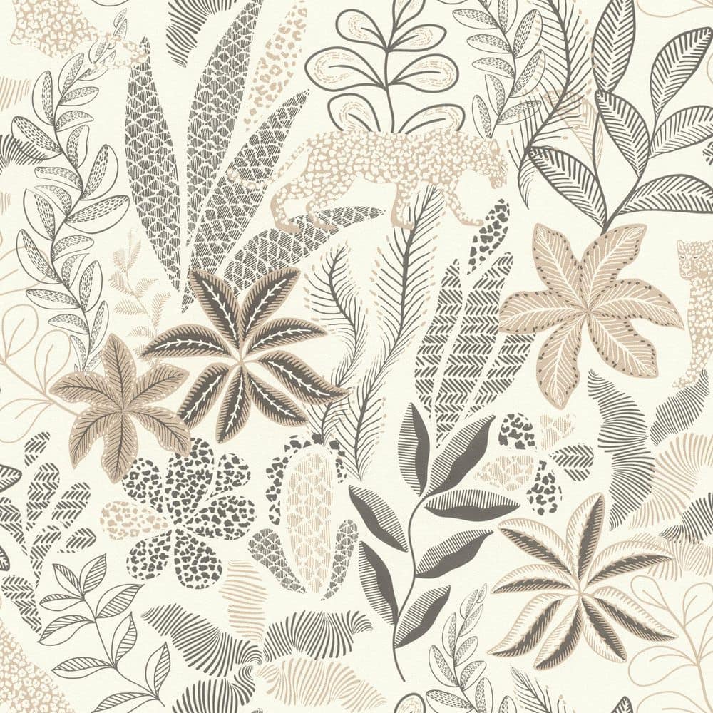 Alani Neutral White Tropical Wallpaper Sample price history on PriceWatchPro