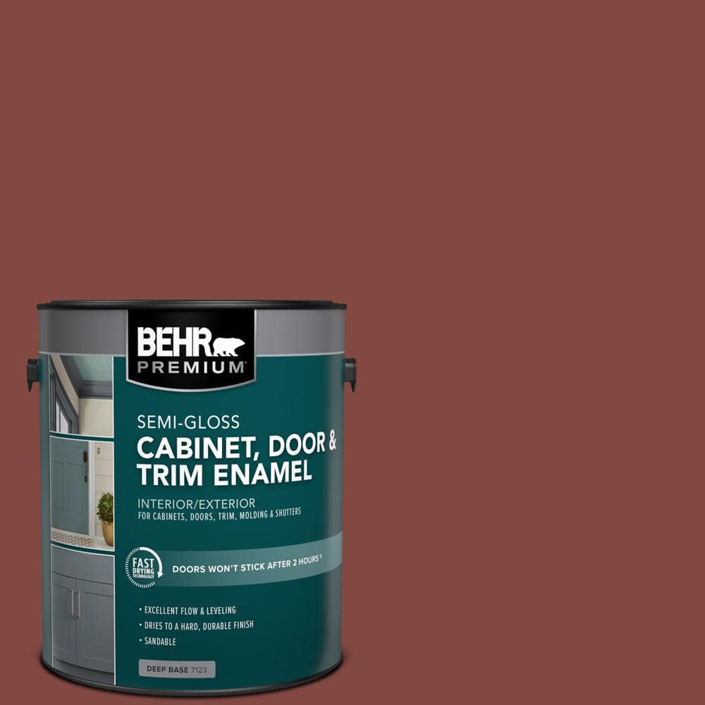 1 gal. #S140-7 Deco Red Semi-Gloss Enamel Interior/Exterior Cabinet, Door & Trim Paint price history on PriceWatchPro