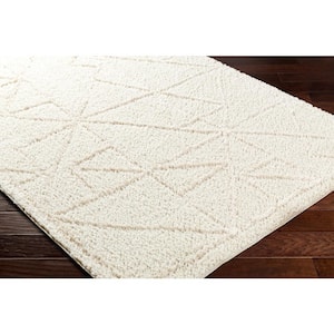 Maryland Shag Cream Morrocan 8 ft. x 10 ft. Indoor Area Rug