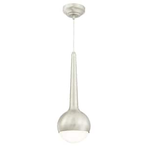 It's Exciting Lighting 24-LED Nickel 2.25-Watt Integrated LED Battery  Operated Ceiling Pendant with Frosted Glass Shade IEL-5778 - The Home Depot