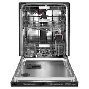 24 in. Black Stainless Top Control Built-in Tall Tub Dishwasher with Stainless Steel Tub and Third Level Rack, 44 dBA