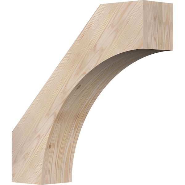Ekena Millwork 5 1/2"W x 22"D x 22"H Westlake Smooth Knee Brace, Douglas Fir