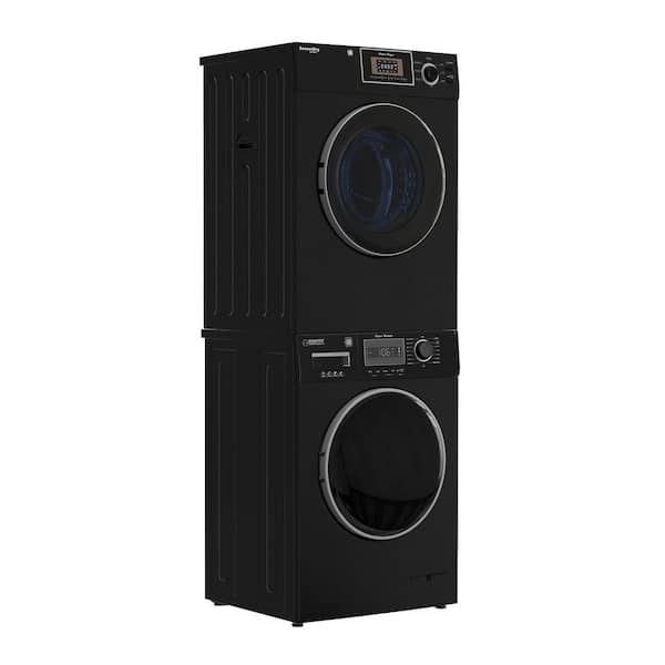1.57 cu. ft. COMPACT STACKABLE Laundry Center EW 822 + Dryer ED 866 DL 3.1 cu. ft. 110-Volt in Black