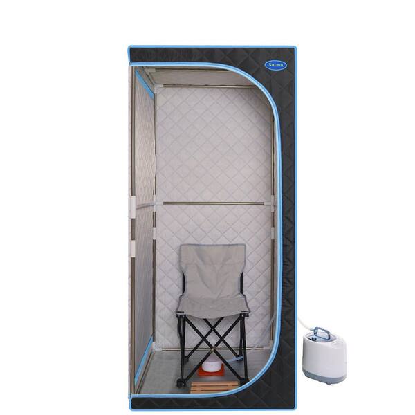 Unbranded 1-Person Steam Full-body Sauna Tent Plus Type for Spa Detox  Stainless Steel Pipe Connector with FCC Certification EC-STBB-9201