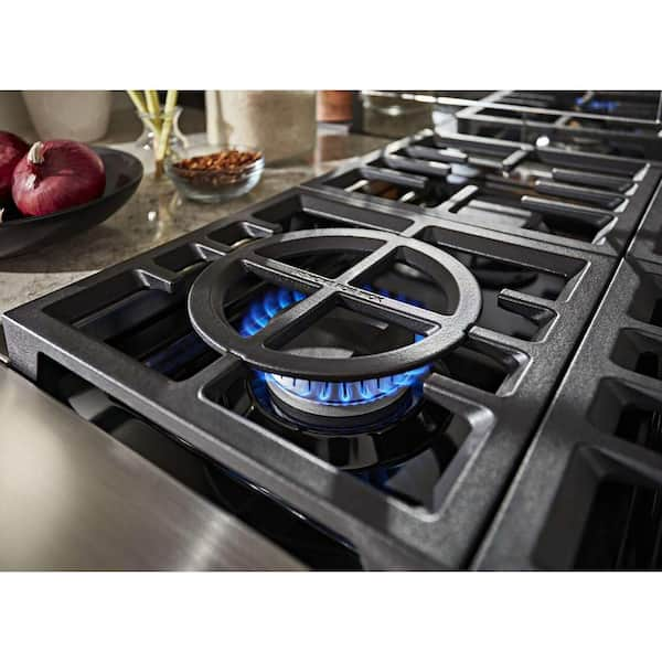 Commercial-Style 48 in. 5.8 cu. ft. Double Oven Dual Fuel Range