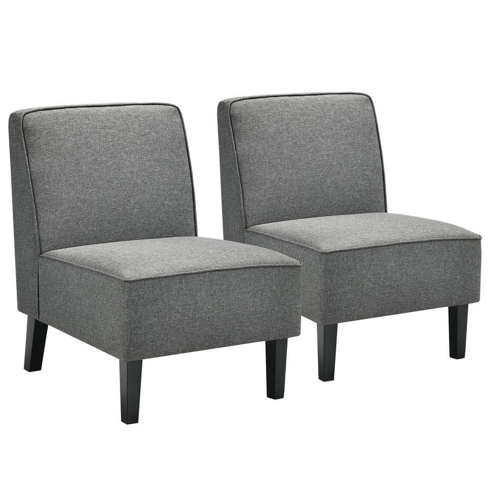 Gray Accent Arm Chair Lamb Fleece Fabric Sofa Modern Single Sofa with  Support Pillow Tool-Free Assembly XS-W1765106567 - The Home Depot