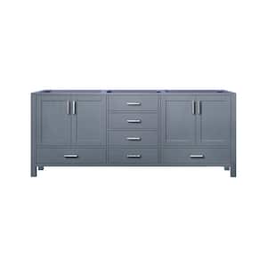Jacques 80 in. W x 22 in. D Dark Grey Double Bath Vanity without Top