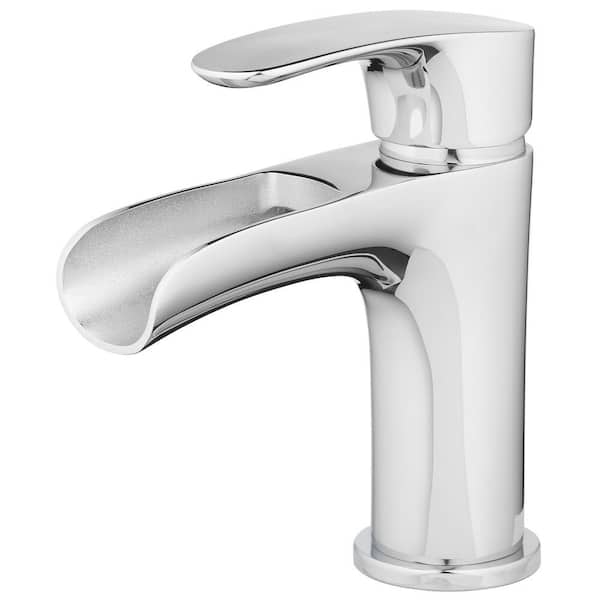 Tosca Single Hole Single-Handle Bathroom Faucet in Chrome