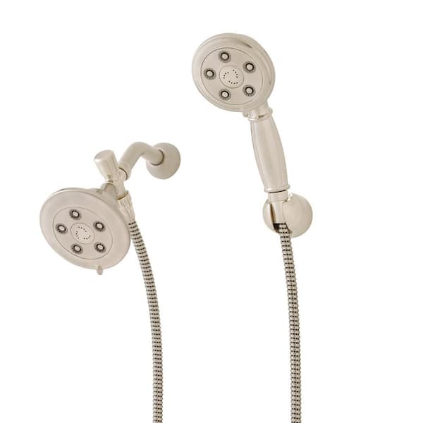 Speakman 3-spray 4.5 in. High PressureDual Shower Head and Handheld Shower Head in Brushed Nickel