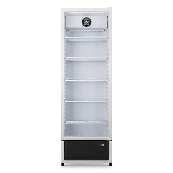 24 in. W 13 cu. ft. Commercial Glass Door Merchandiser Display Refrigerator in White