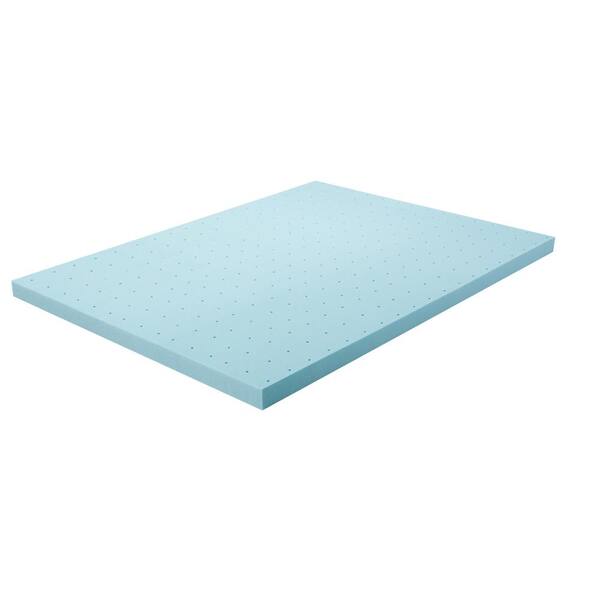 L'Baiet Cooling Gel Memory Foam Mattress Topper 2 in. Full Size