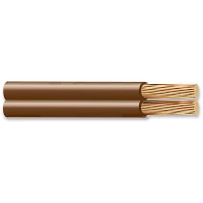 250 ft. 18/2 Stranded Lamp Wire, Brown