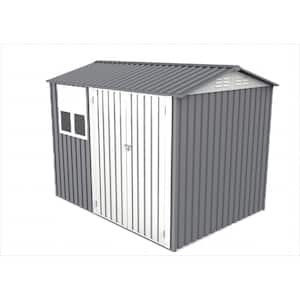 6 ft. x 8 ft. Metal Outdoor Storage Sheds, Large Tool Storage Sheds, with Windows, Covering 48 sq. ft. Backyard