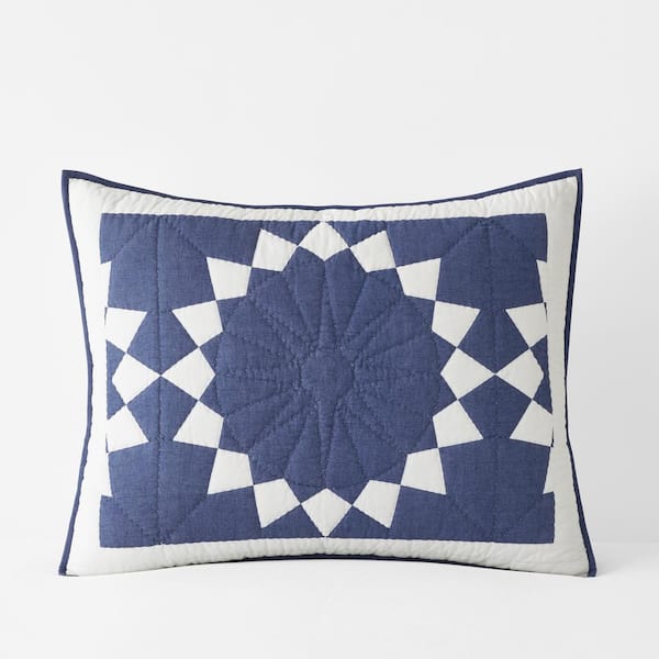 The Company Store Starburst Patchwork Quilted Multi Cotton King Sham