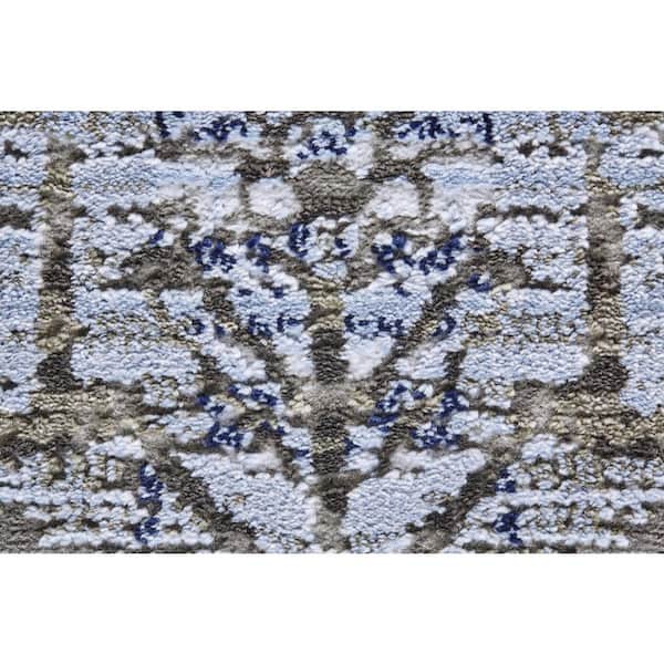 Gray and Ivory Abstract 10 ft. x 14 ft. Area Rug