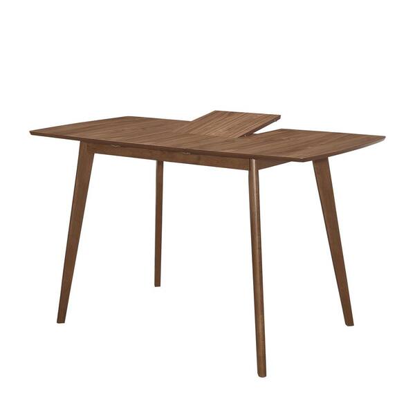 Coaster Home Furnishings Redbridge 63 in. Rectangle Natural Walnut Wood Top Counter Height Table with Butterfly Leaf