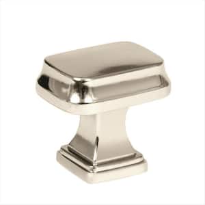 Revitalize 1-1/4 in. (32mm) Traditional Polished Nickel Rectangle Cabinet Knob