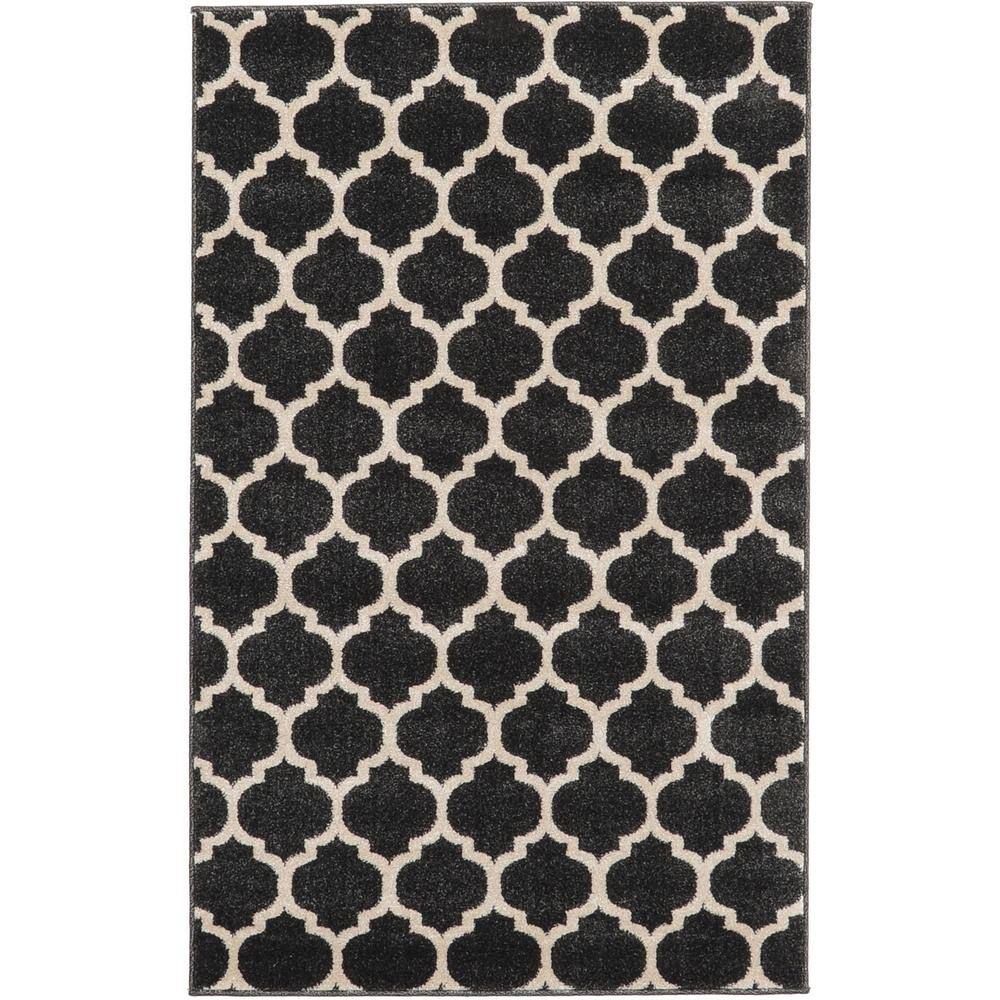 Trellis Philadelphia Black/Beige 3' 3 x 5' 3 Area Rug price history on PriceWatchPro