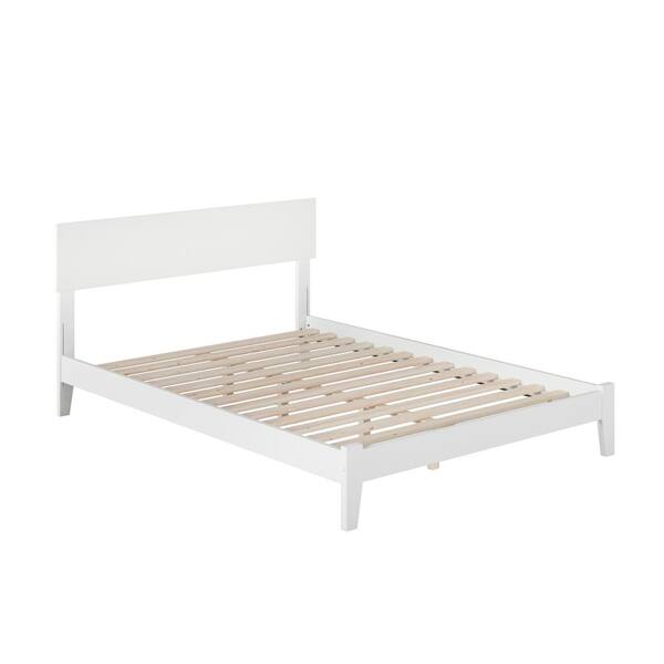 Afi Orlando White Full Platform Bed, Where To Donate Metal Bed Frames