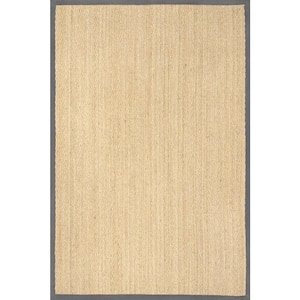 Larnaca Herringbone Dark Gray Doormat 3 ft. x 5 ft. Indoor/Outdoor Patio Area Rug