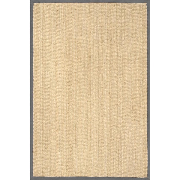Larnaca Herringbone Dark Gray Doormat 3 ft. x 5 ft. Indoor/Outdoor Patio Area Rug