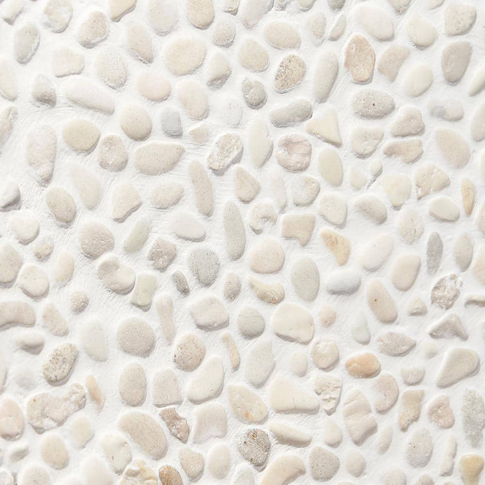 Countryside White Micropebbles 4 in. x 6 in. Mosaic Floor and Wall Tile Sample -  Ivy Hill Tile, EXT3RD105020