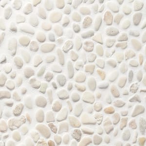 Countryside Micropebbles 11.81 in. x 11.81 in. White Floor and Wall Mosaic (0.97 sq. ft. / sheet)