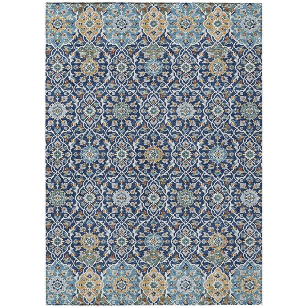 Chantille Machine Washable Indoor/Outdoor Abstract ACN2199 Navy 2 ft. 6 in. x 3 ft. 10 in. Area Rug price history on PriceWatchPro