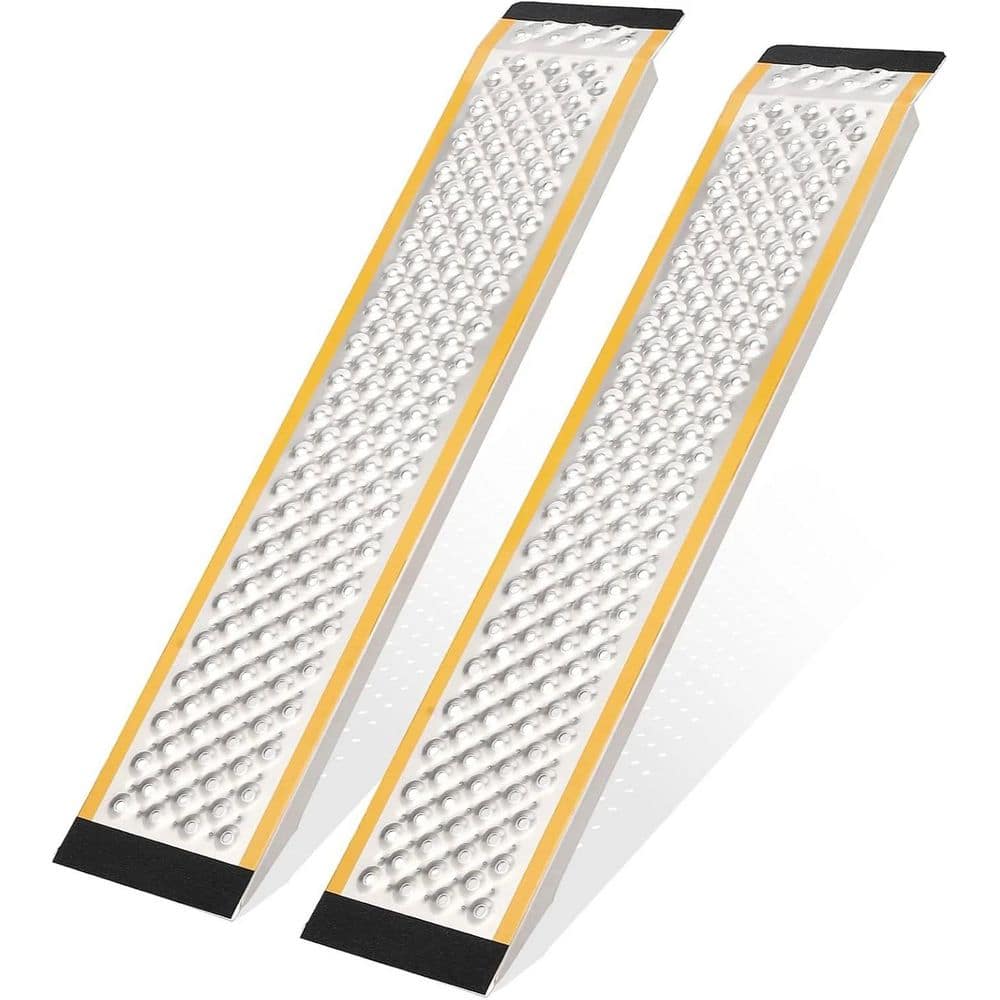 Aluminum Lawn Mower Ramps 47 in. x 9 in. Anti-Slip Punch Plate 880 lbs. Capacity Lightweight Durable Shed Access price history on PriceWatchPro