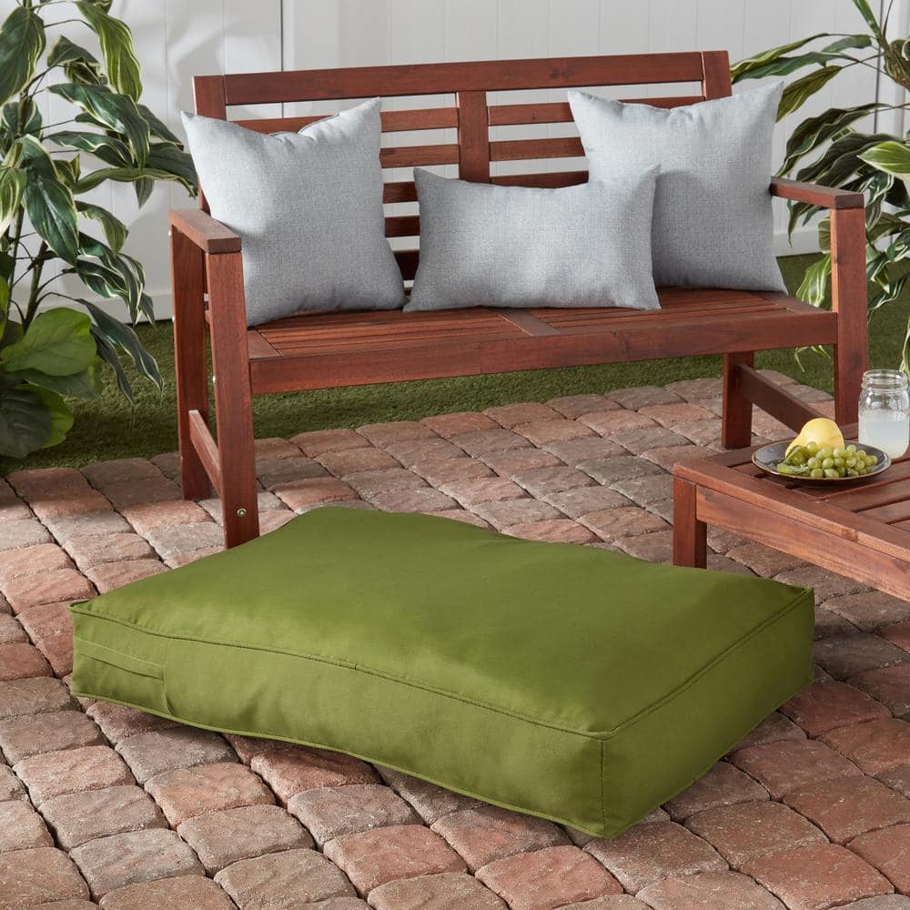 Small Hunter Green Polyester Outdoor Dog Bed