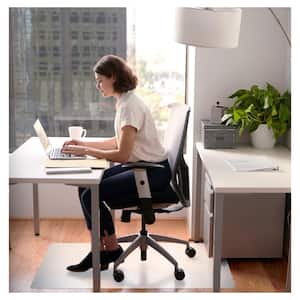 Amucolo 41.73 in. x 20.08 in. Standing Desk Mat Non-Slip Flat Kitchen Mat Office Chair Mat Anti-Fatigue Mat, Black