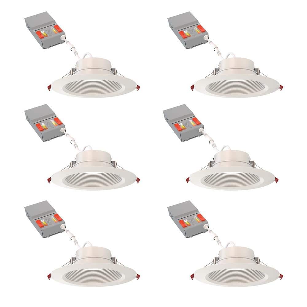CS WF DREG B 6 in. Adjustable Lumen and CCT Canless IC Rated Dimmable Integrated LED Recessed Light Trim 6-Pack price history on PriceWatchPro